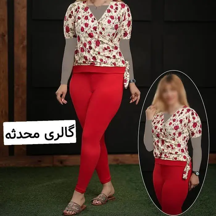 بلوز آستین کوتاه زنانه و شلوارک 
