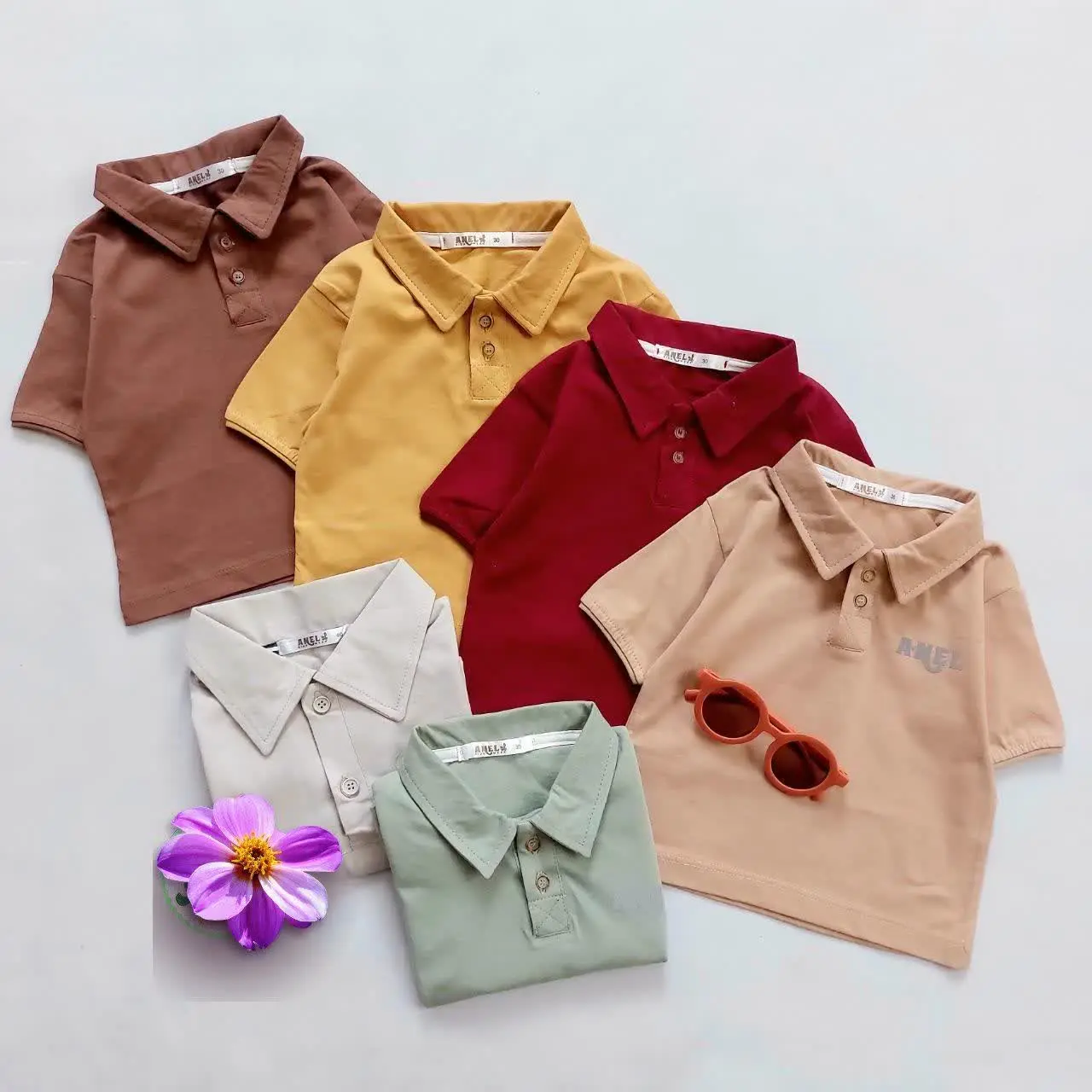 تیشرت تک یقه انگیسی 😎
