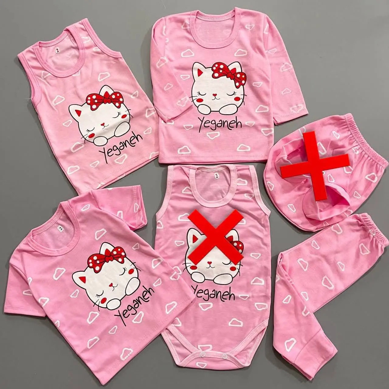 سرویس باز طرح کیتی صورتی۱، ۲، ۳😍
