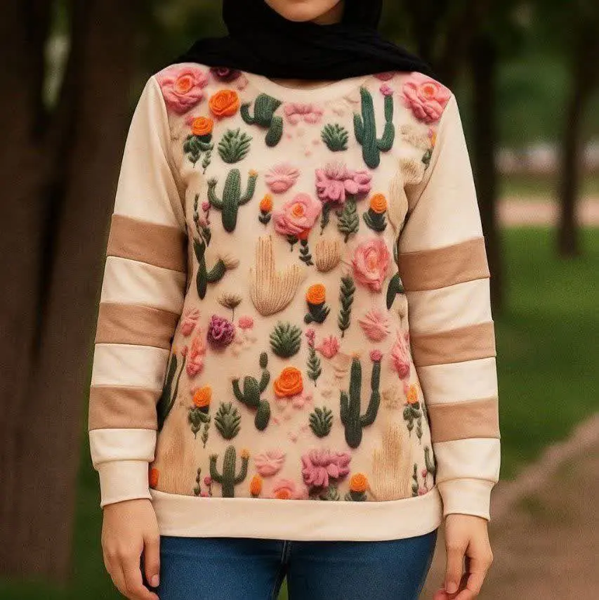 🔹نام: ست بلوز شلوار کاکتوس