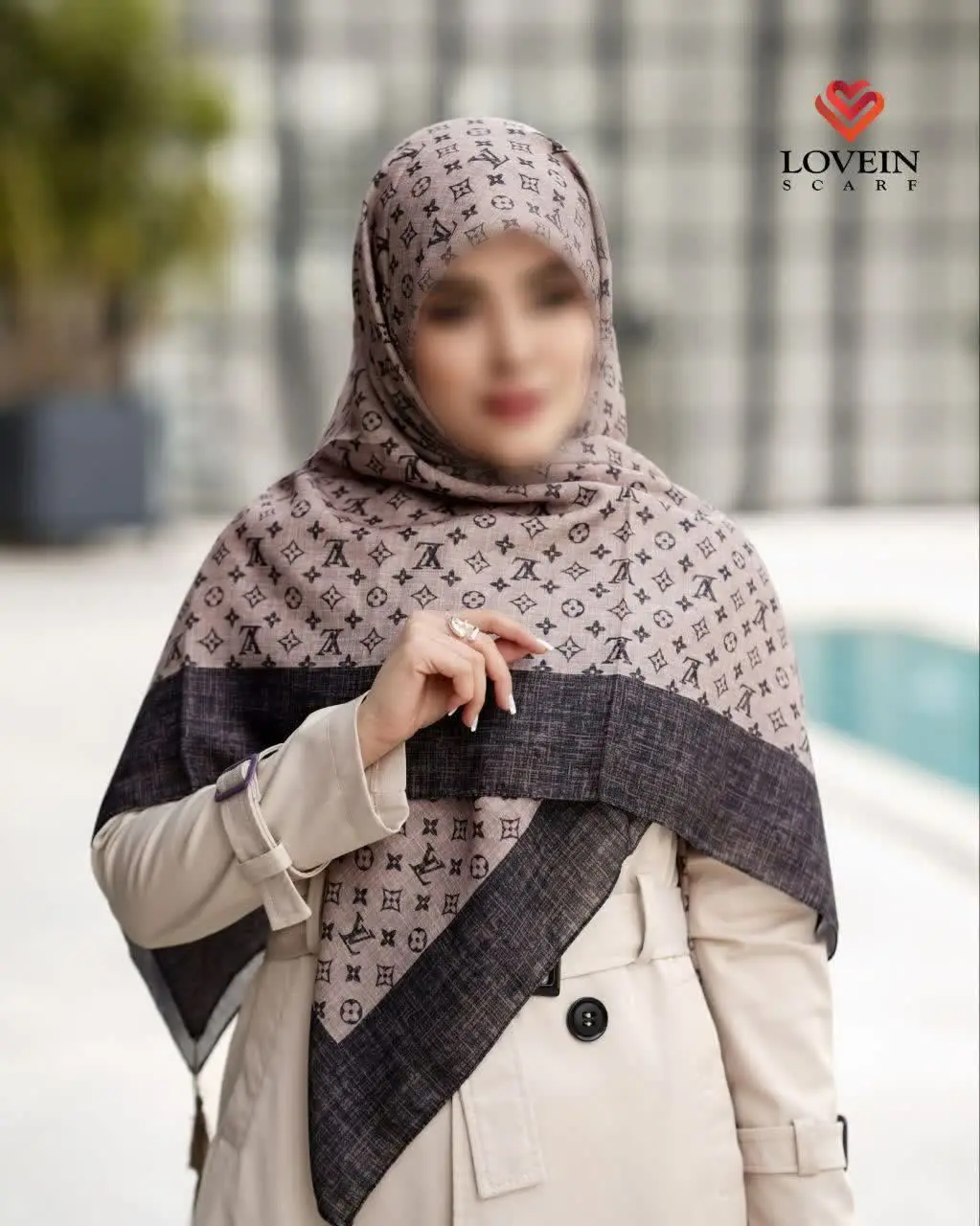 ☘ روسری از جنس نخ وال