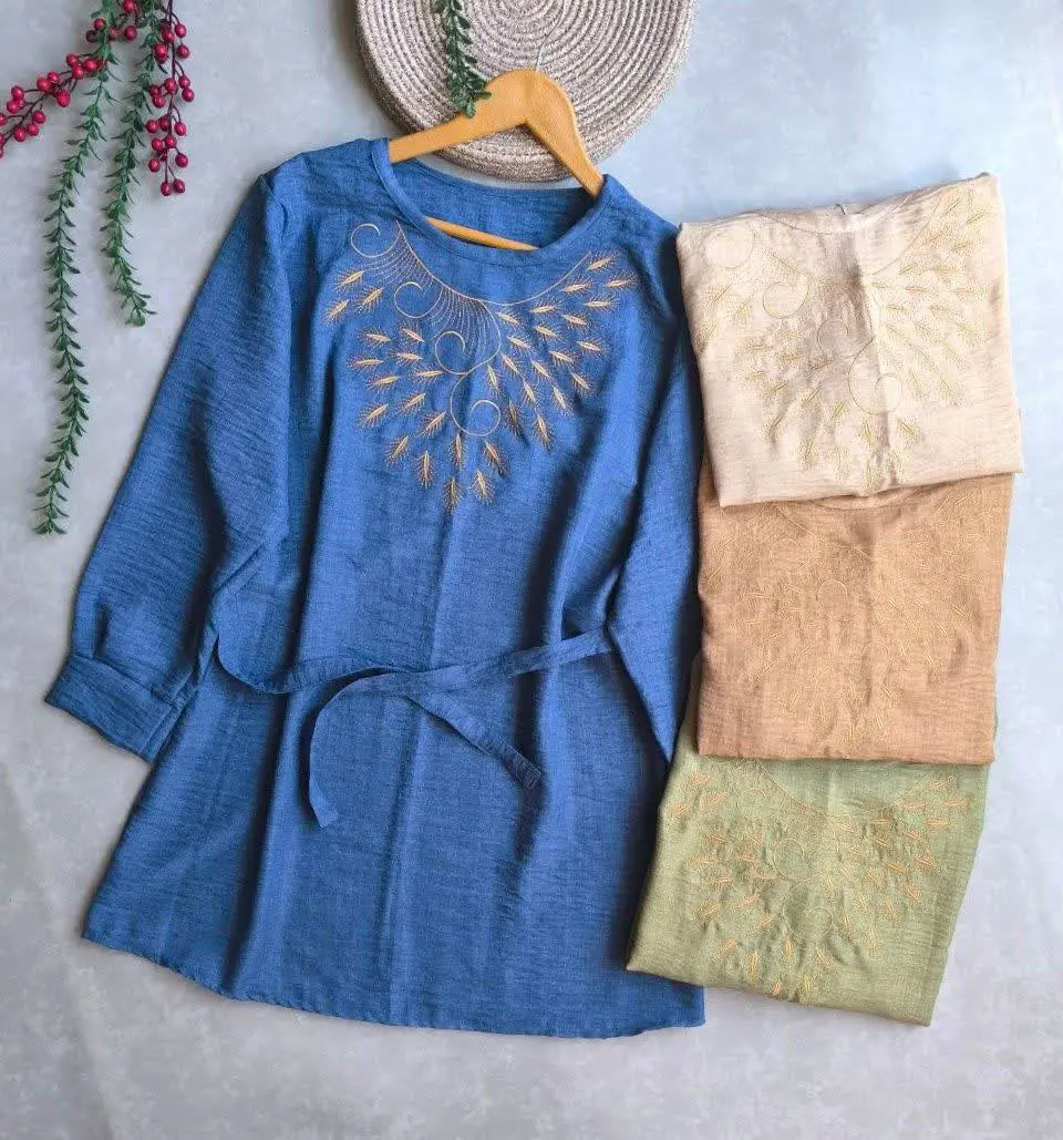 ✅شومیز گلدوزی گندم،