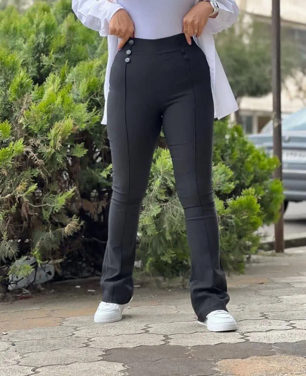 شلوار کتان شش دکمه