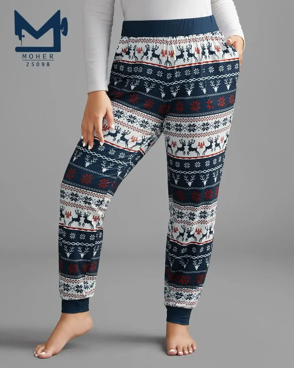 🔸 شلوار طرح برف
