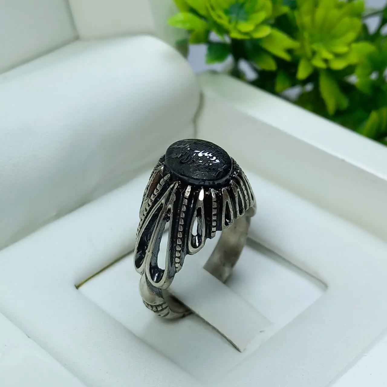 ✅انگشتر نقره مردانه #حدیدهفت_جلاله
