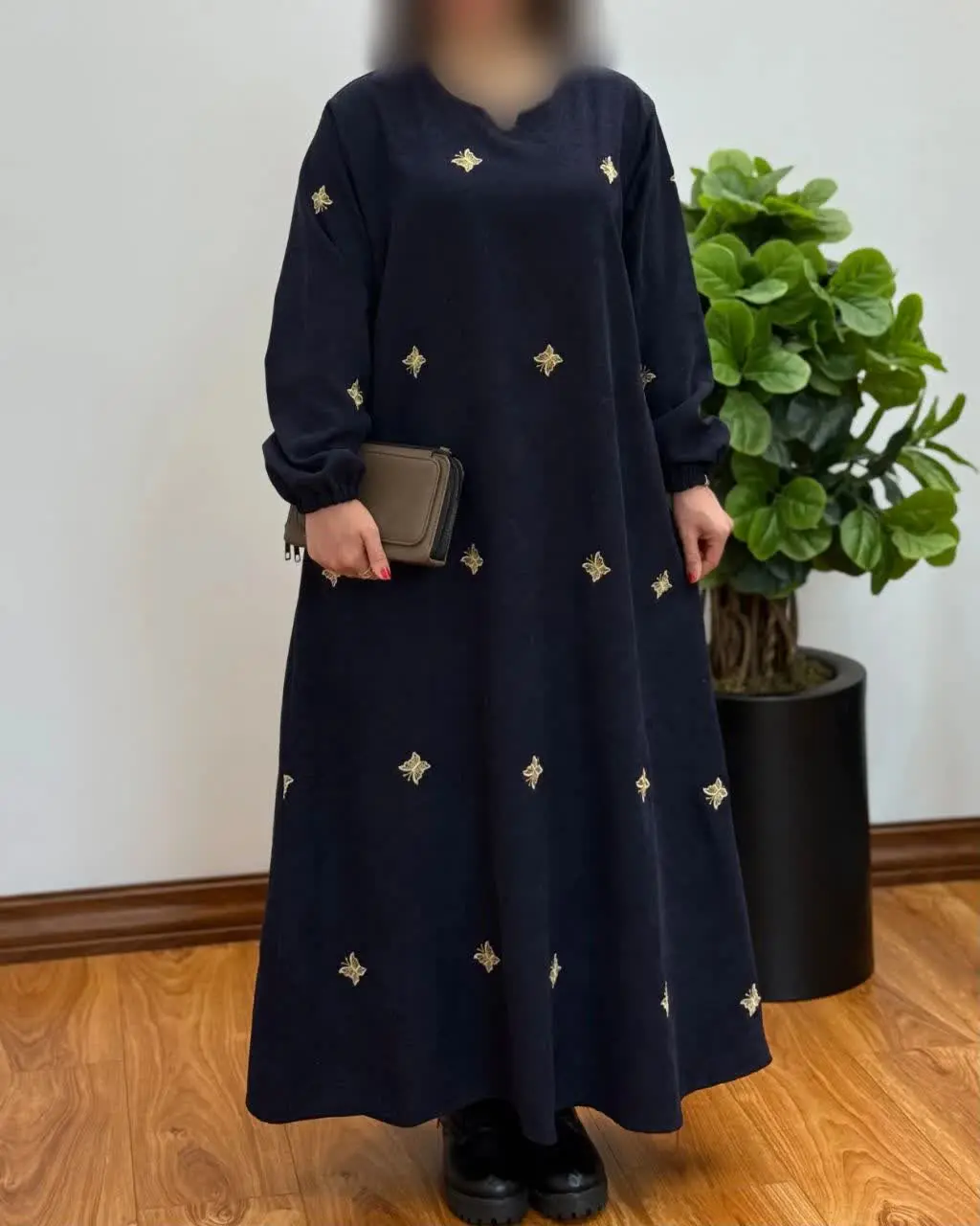 پیراهن مانتویی تمام گلدوزی...