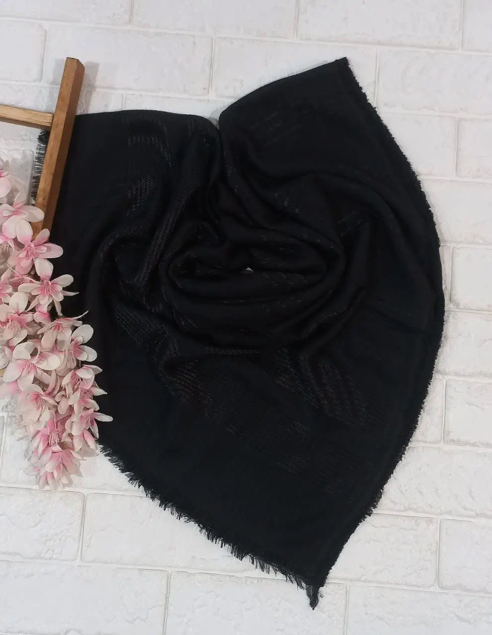 🌸روسری نخی مشکی