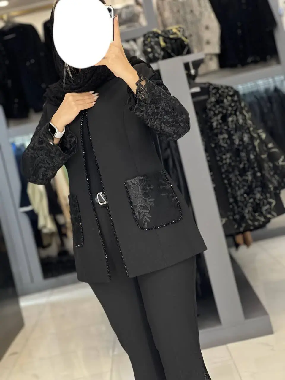 👚نام: کت شلوار مجلسی گیپوری...