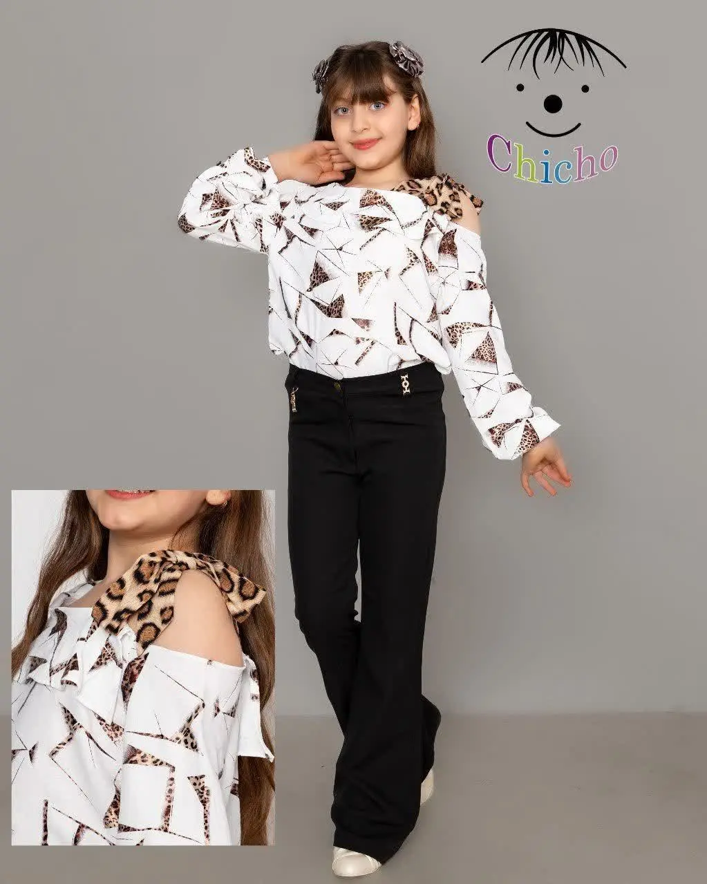 💞 شومیز تک دخترانه پلنگی 💞
