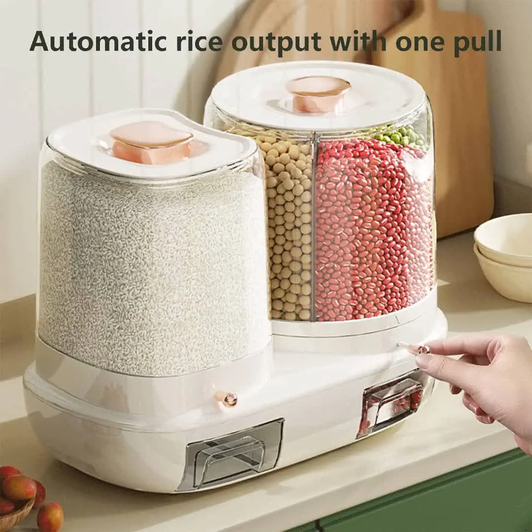 ️ چرخش ۳۶۰ درجه محفظه حبوبات