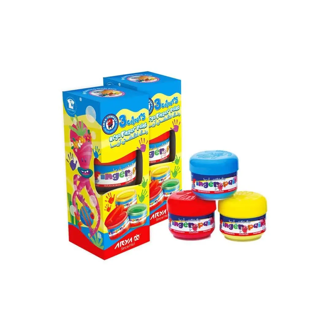 رنگ انگشتی سه رنگ آریا