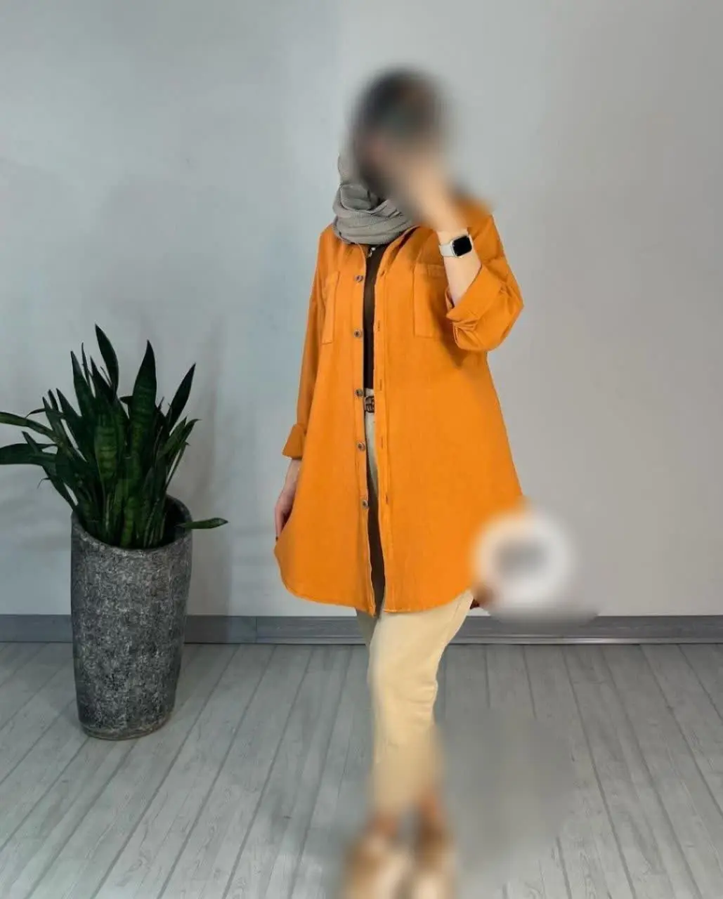 مدل گلوریا با پارچه لینن ترک 
