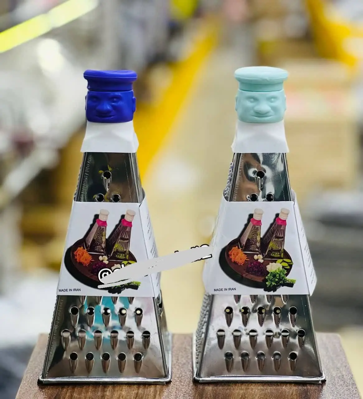 رنده ۴گوش استیل بزرگ طرح سر اشپز
