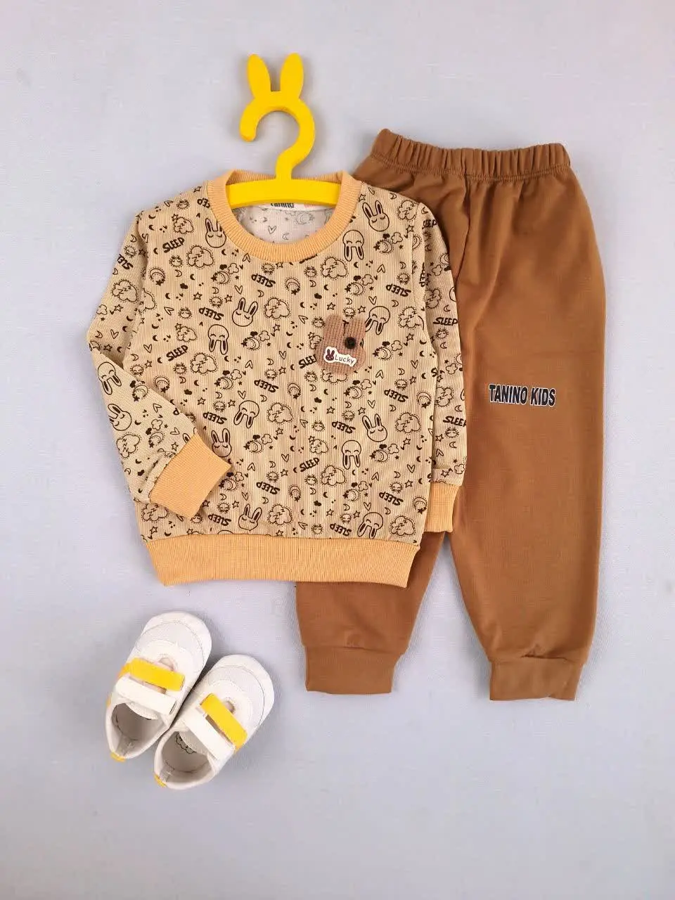 بلوز شلوار کرم تمام چاپ 😍