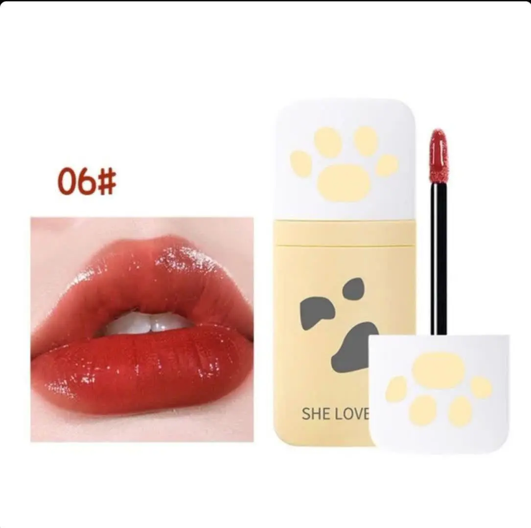 🐾اینم از رنگبندی جذاب رژ لب‌های کره‌ای طرح رد پا 
