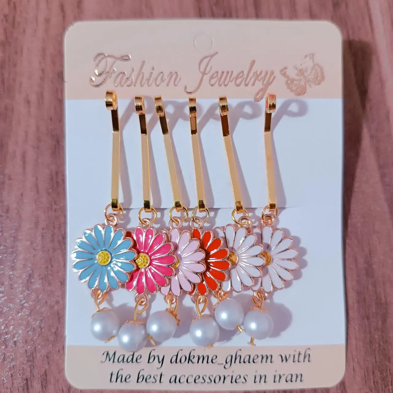 گیره های طرح گل