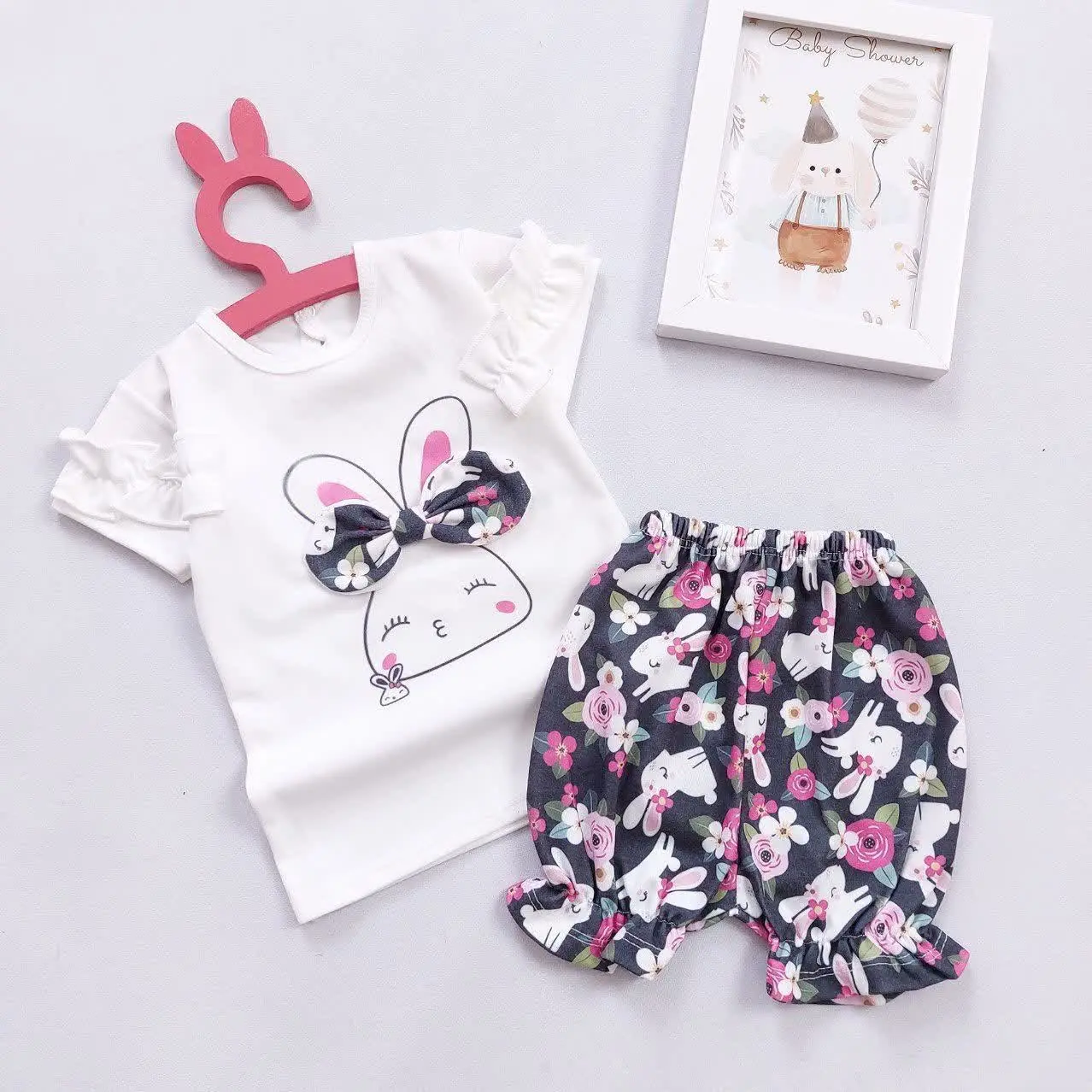 سایز یک (۳تا۶ماه) 👈تاپ۲۸/پهنا۲۱/شورتک۲۲
