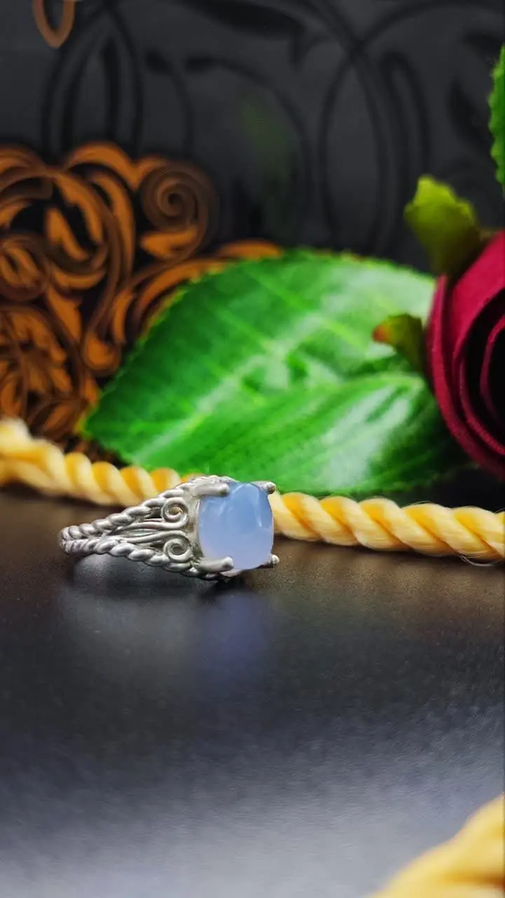 #انگشتر_زنانه_عقیق_کبود
