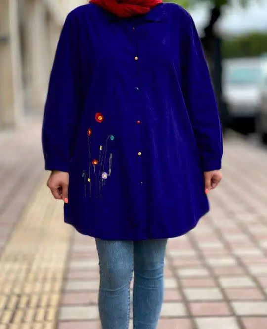 نام: مانتو دکمه رنگی
