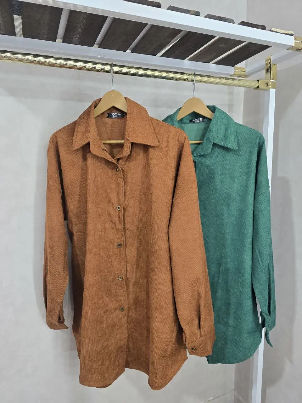 شومیز مانتویی مخمل کبریتی