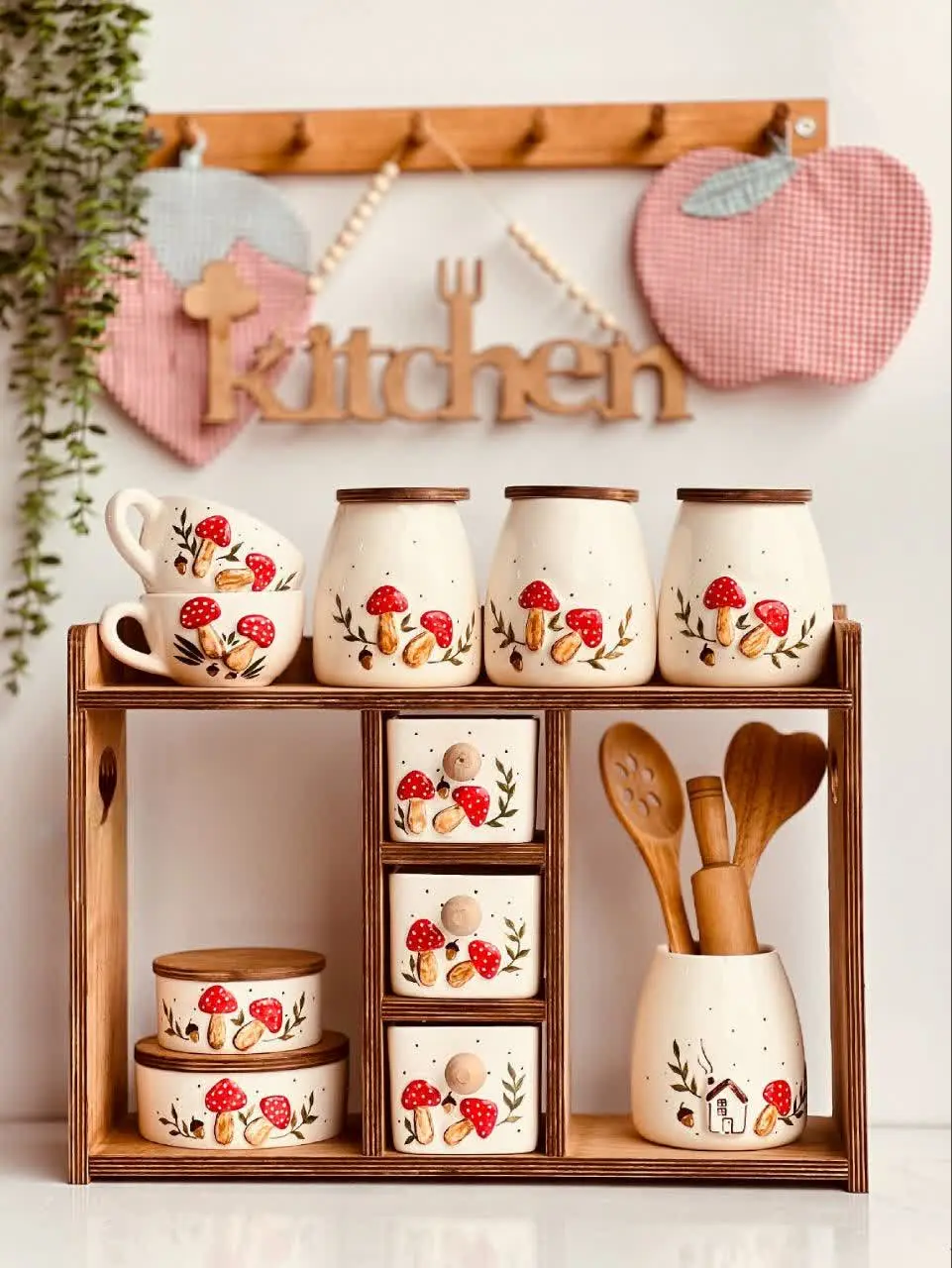 💥ست پاسماوری طرح قارچ💥