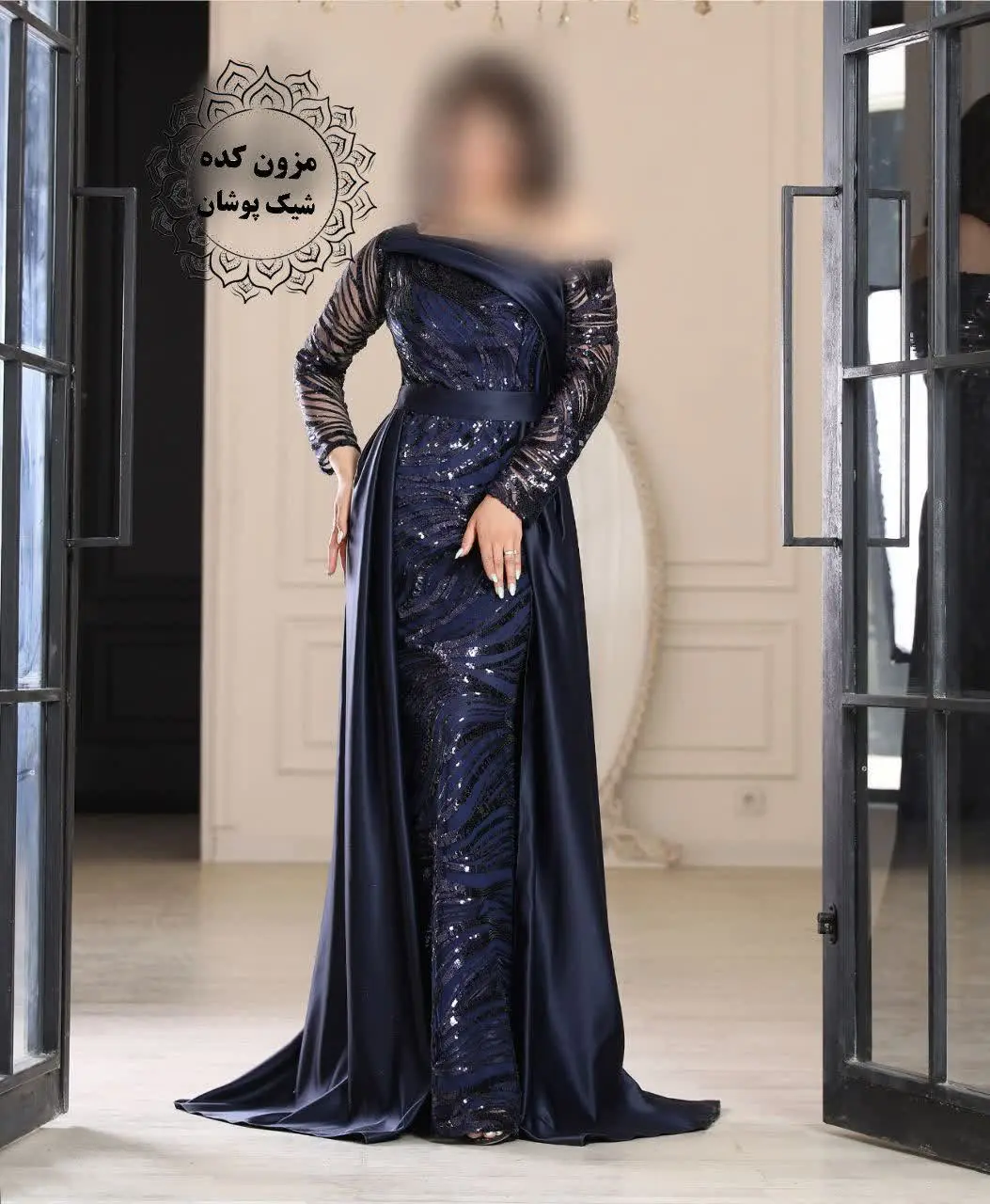 ⚜جنس: پولک متالیک و دامن سا...