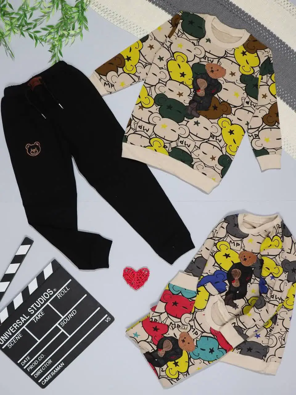 👫بلوز و شلوار خرس چرم پوش P...