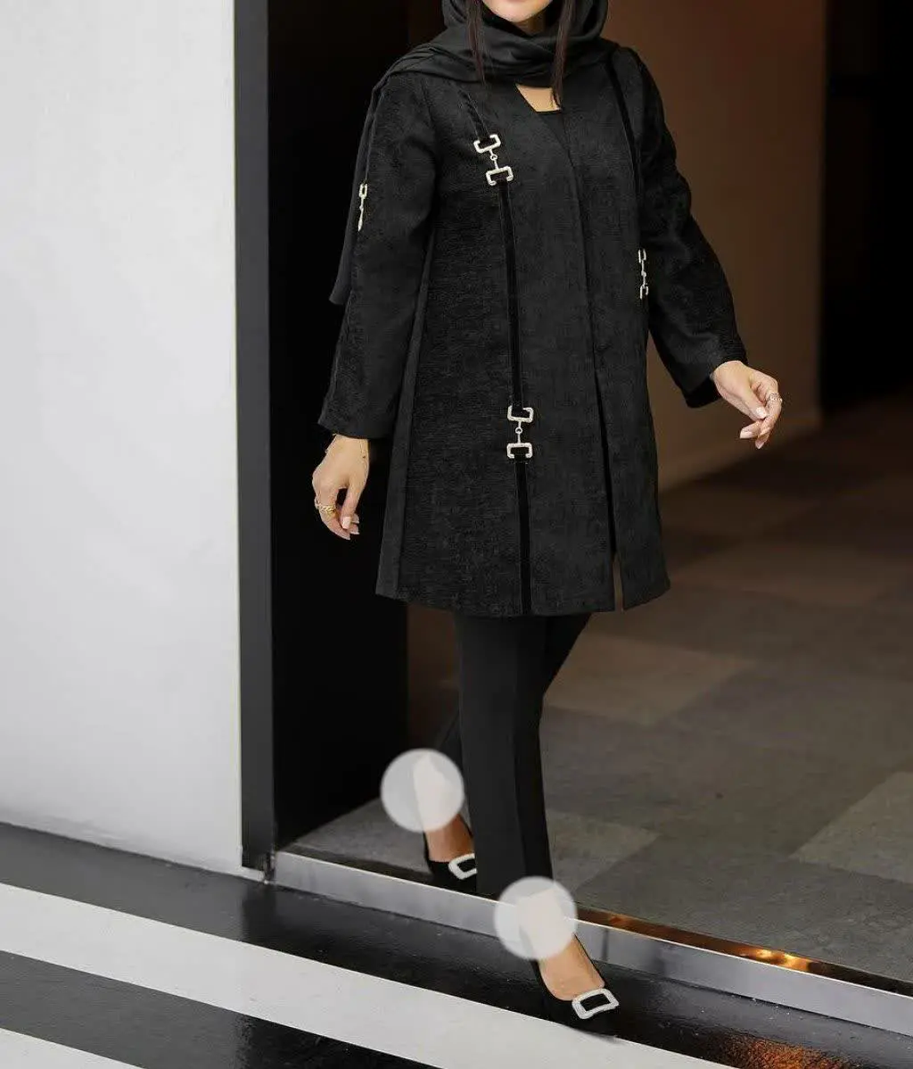 🖋نام: مانتو مخمل سگگ دار