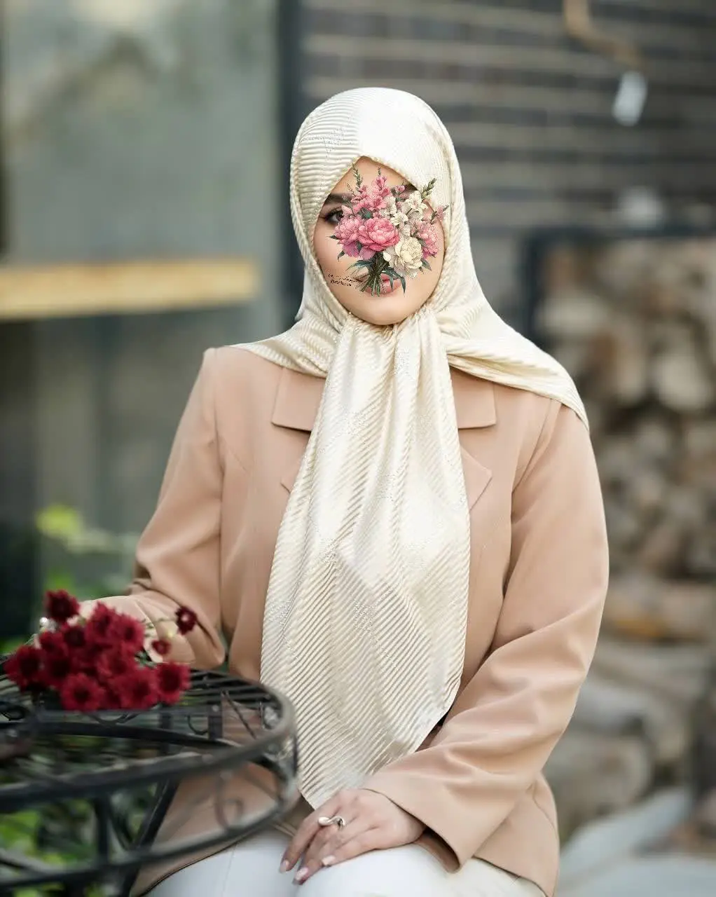 روسری ژان ژان نگین دار