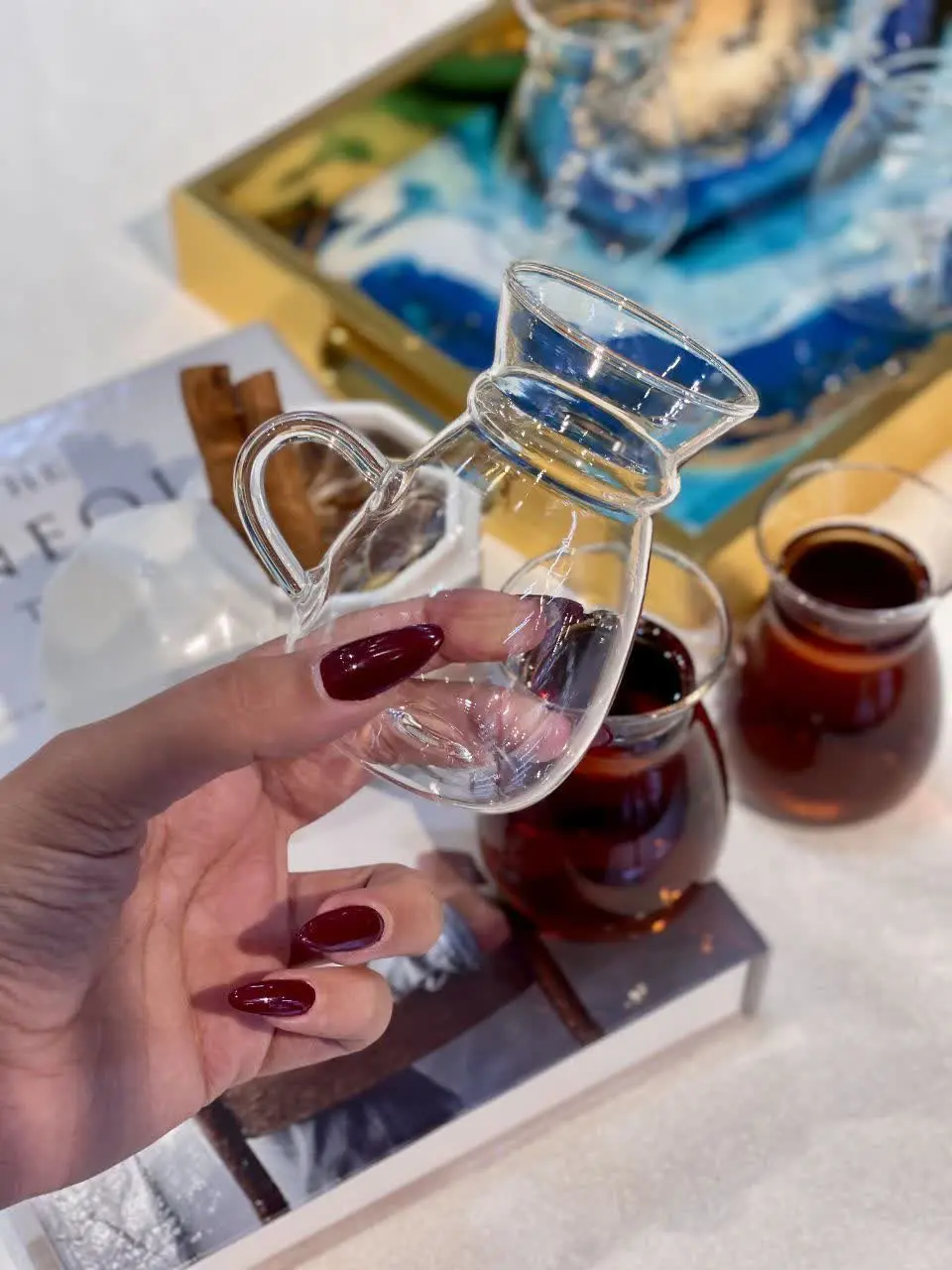 شارژ مجدد فنجان پیرکس چایخوری