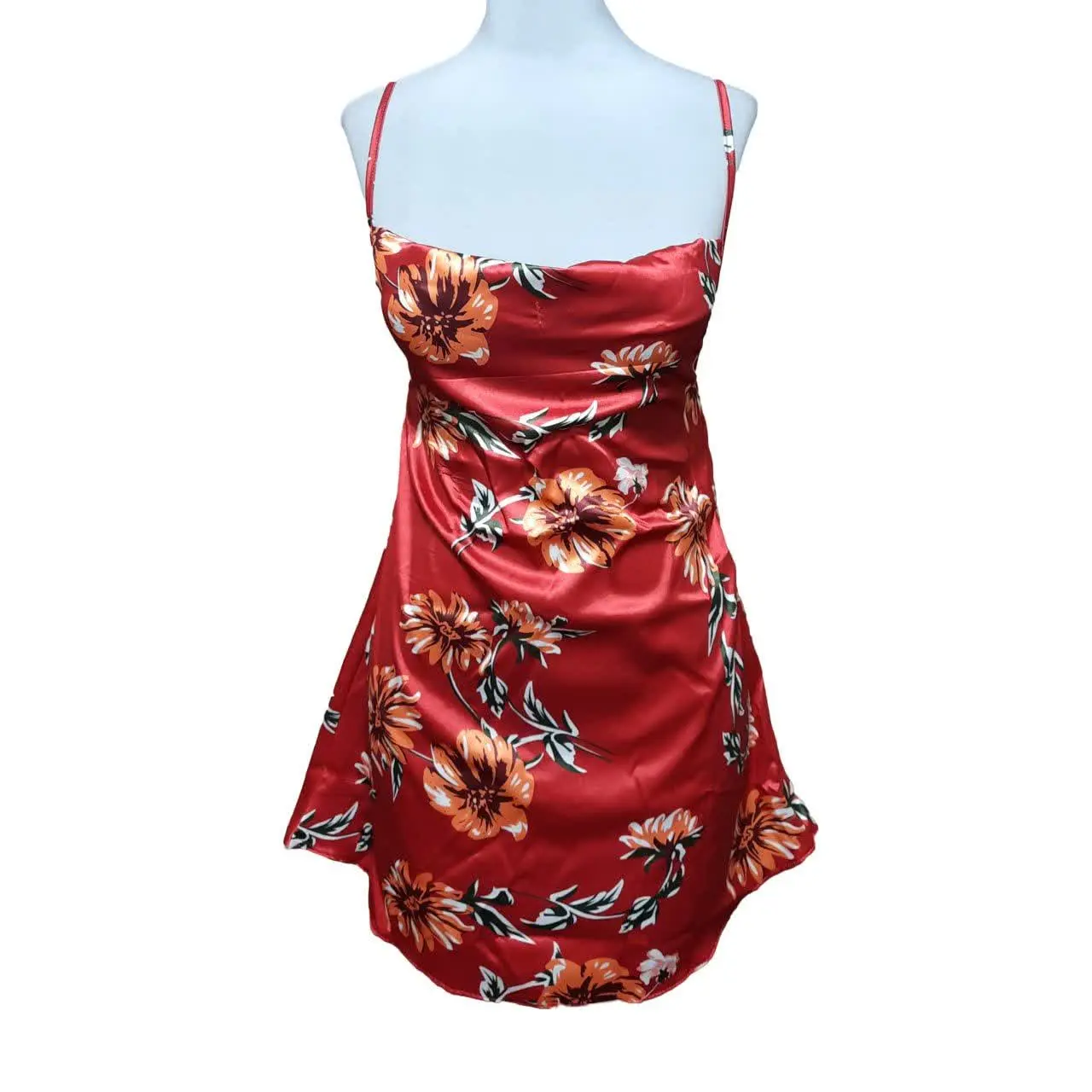 لباس خواب ساتن گلدار