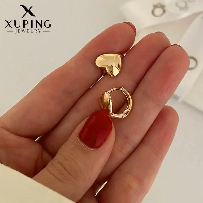 گوشواره قلبی ژوپینگ کد ۱۶۹۵