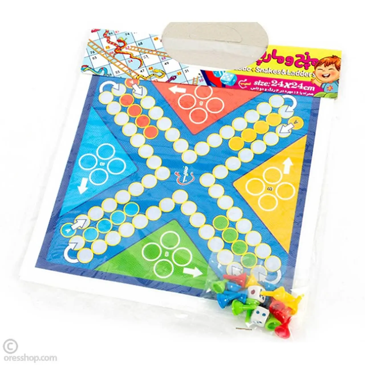 🔸 منچ و مارپله پارچه‌ای 🔸
