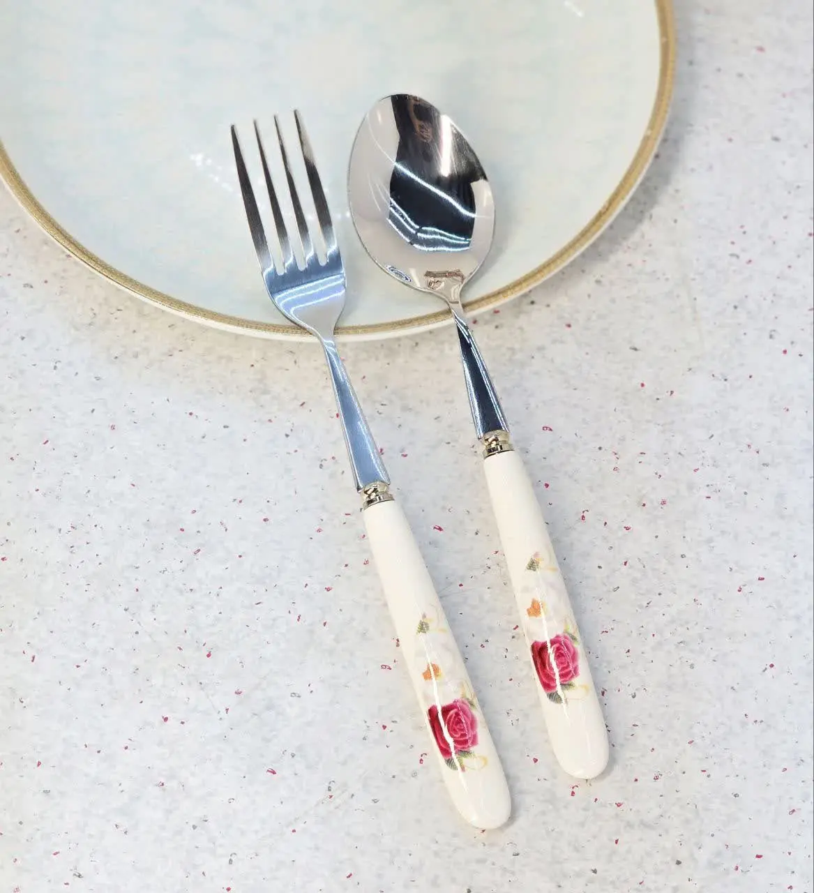 #قاشق چنگال استیل Unique 🍓
