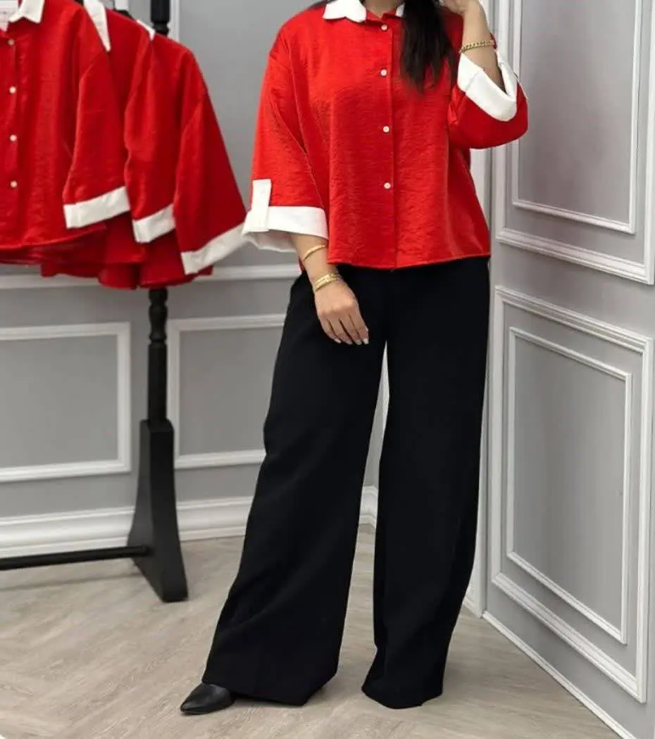 شومیز آستین پاگن دار