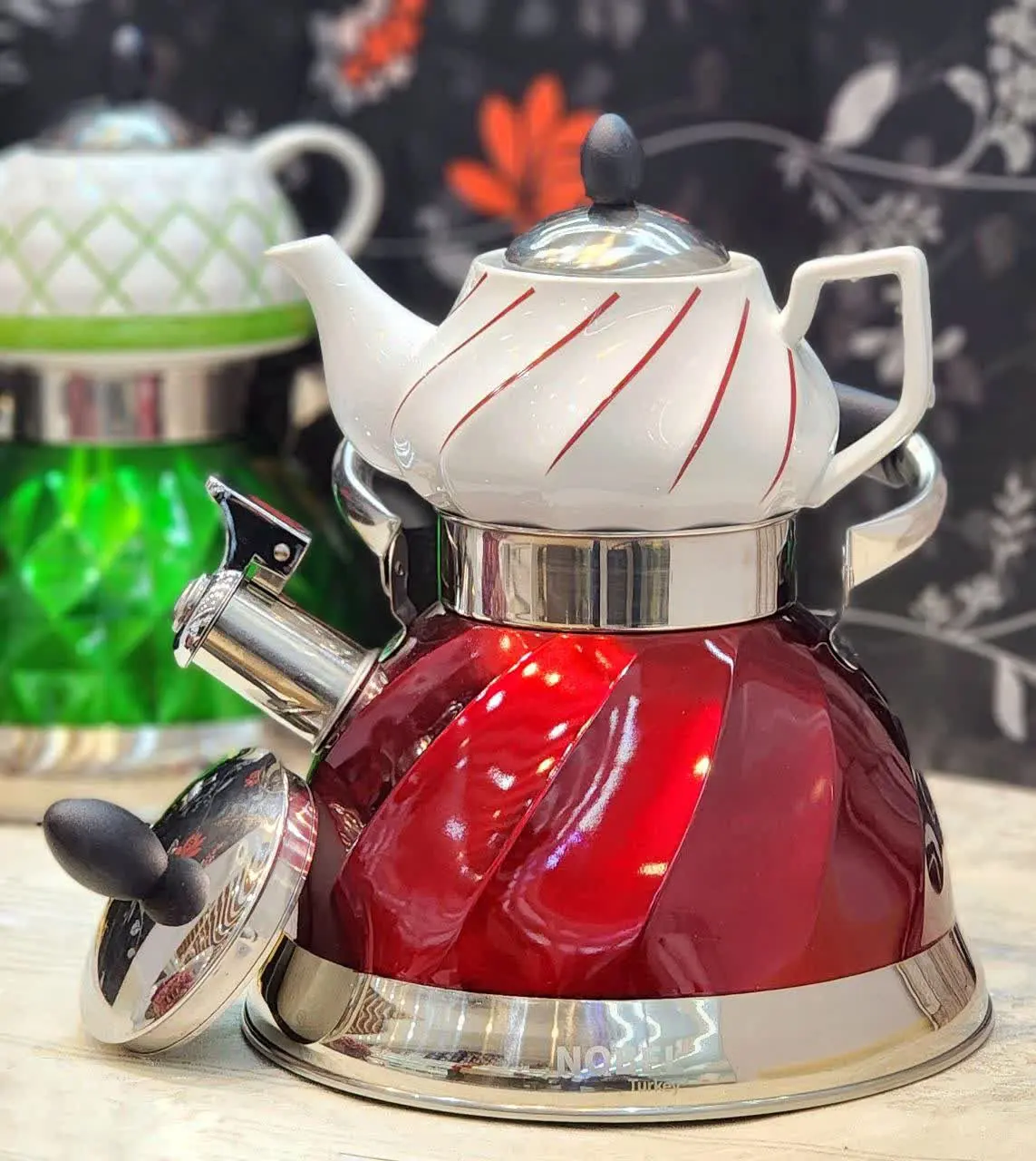 ✅ کتری قوری سوتی Nobel
