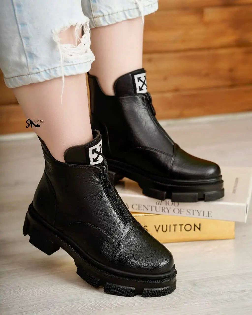 نیمبوت جلو زیپ