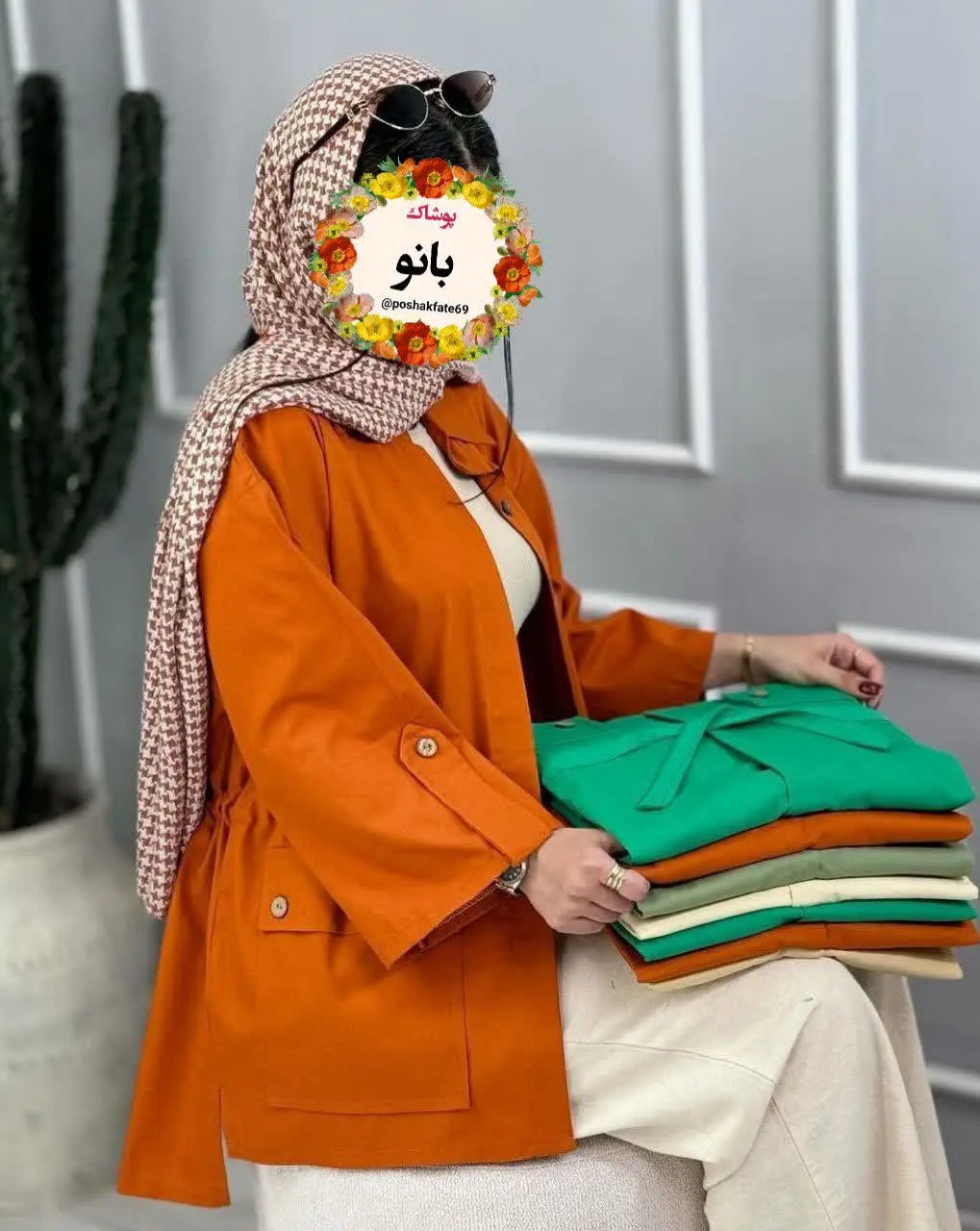 👒نام: شارژمجددکارگو دکمه چوبی😍
