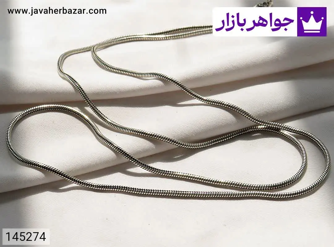 زنجیر نقره ۷۱ سانتی جذاب مر...