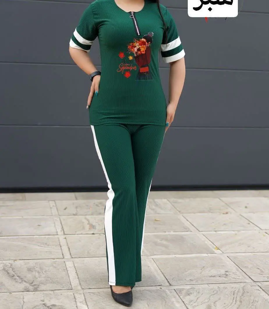 🖋نام: تیشرت شلوار نیم زیپ دوخط
