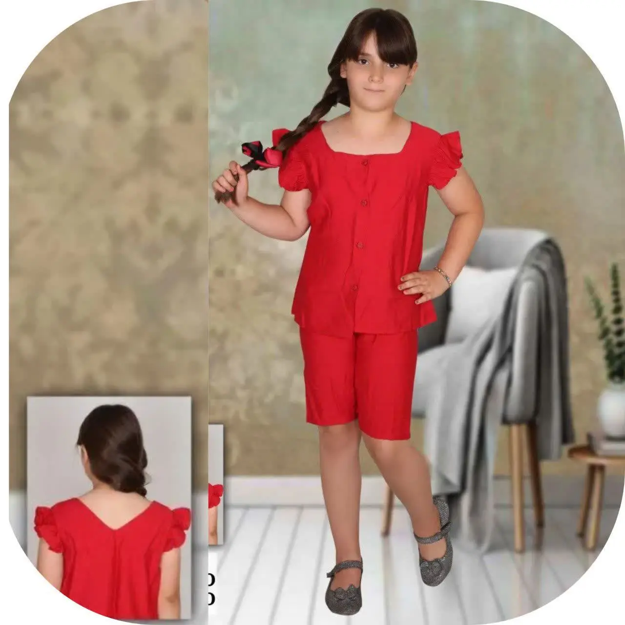 مدل بلوز گشاد میباشد😊
