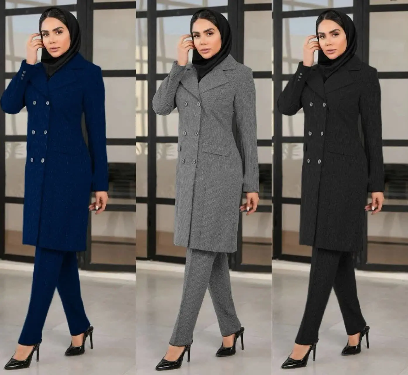 نام: ست مانتو شلوار اداری تانیا (قدبلند) 
