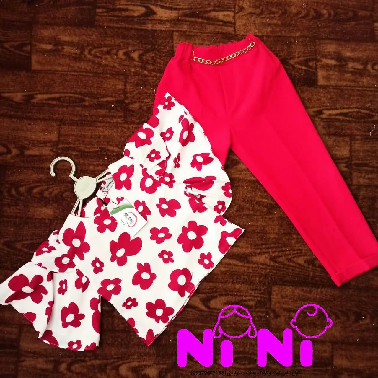 👫شومیز و شلوار تمام چاپ گل👫
