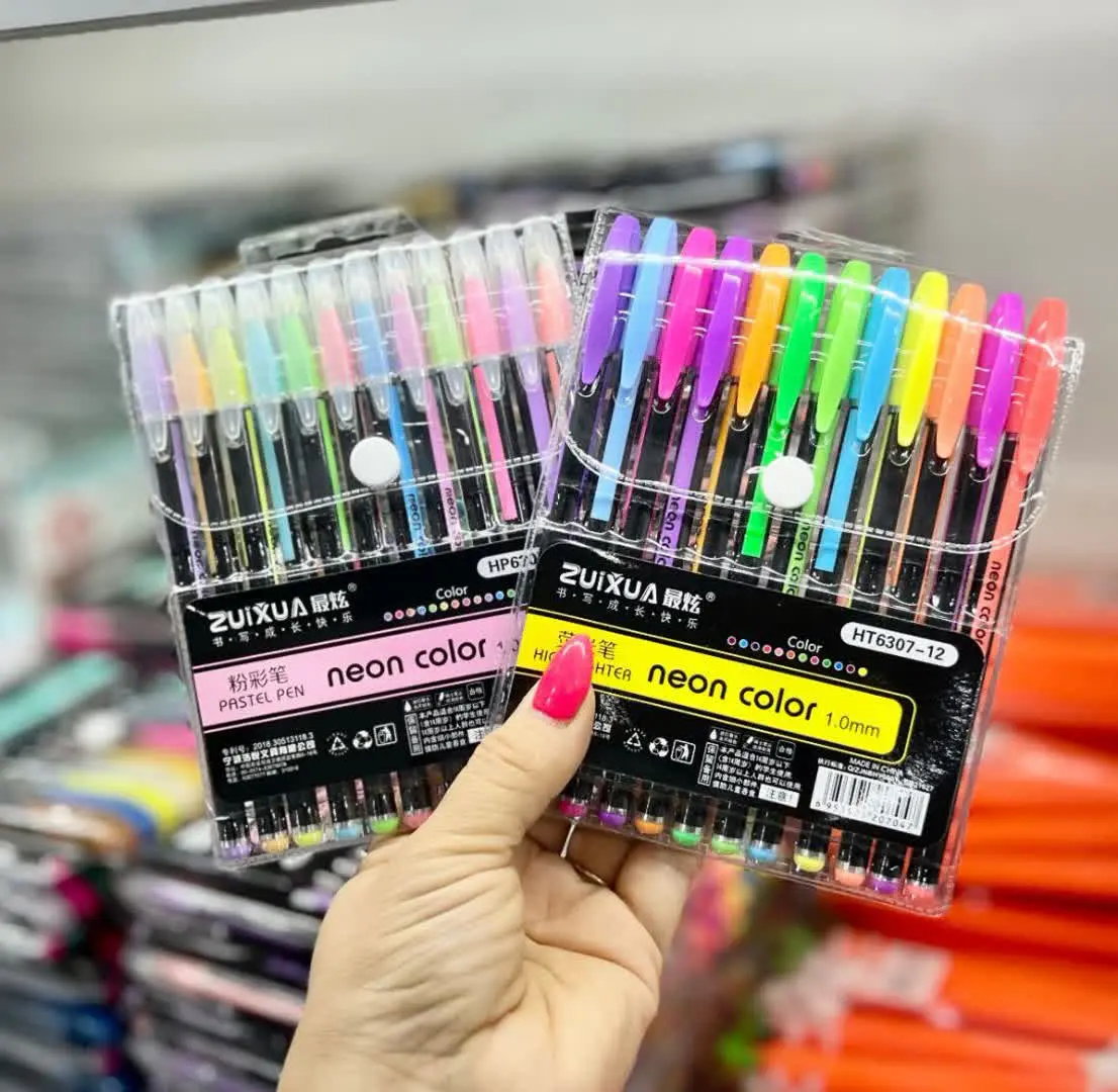 ست خودکار۱۲رنگ ساده واکلیلی
