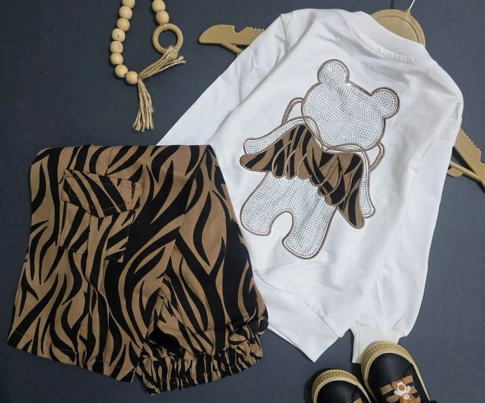 کراپ شلوار خرس بالدار نگین...