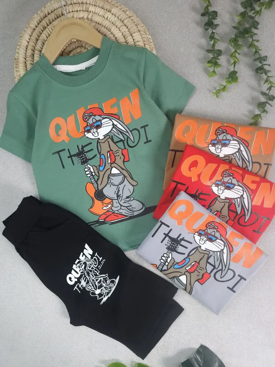 تیشرت شلوارک پسرانه بانی خرگوشه 
