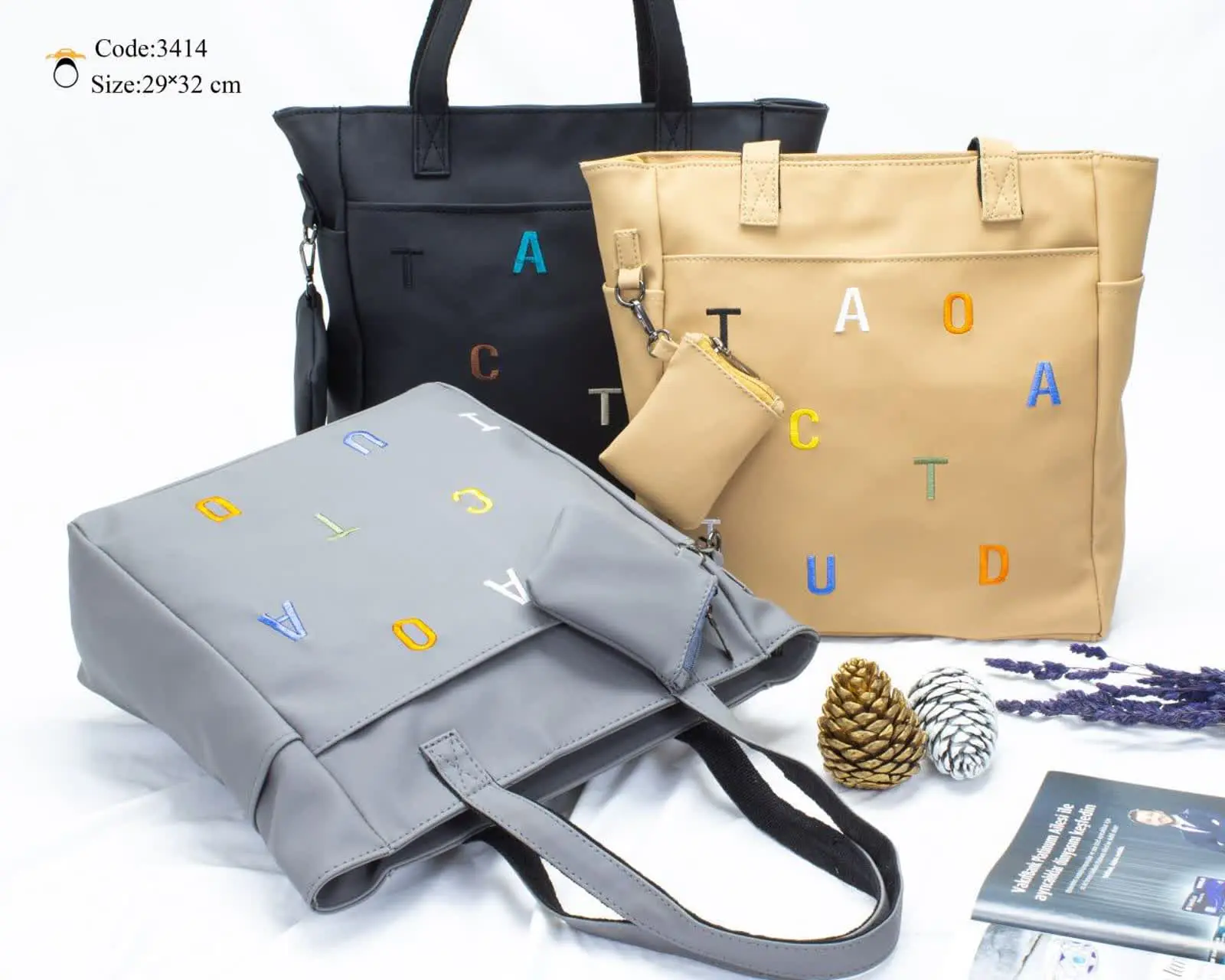 زنانه دوشی گلدوزی حروف
