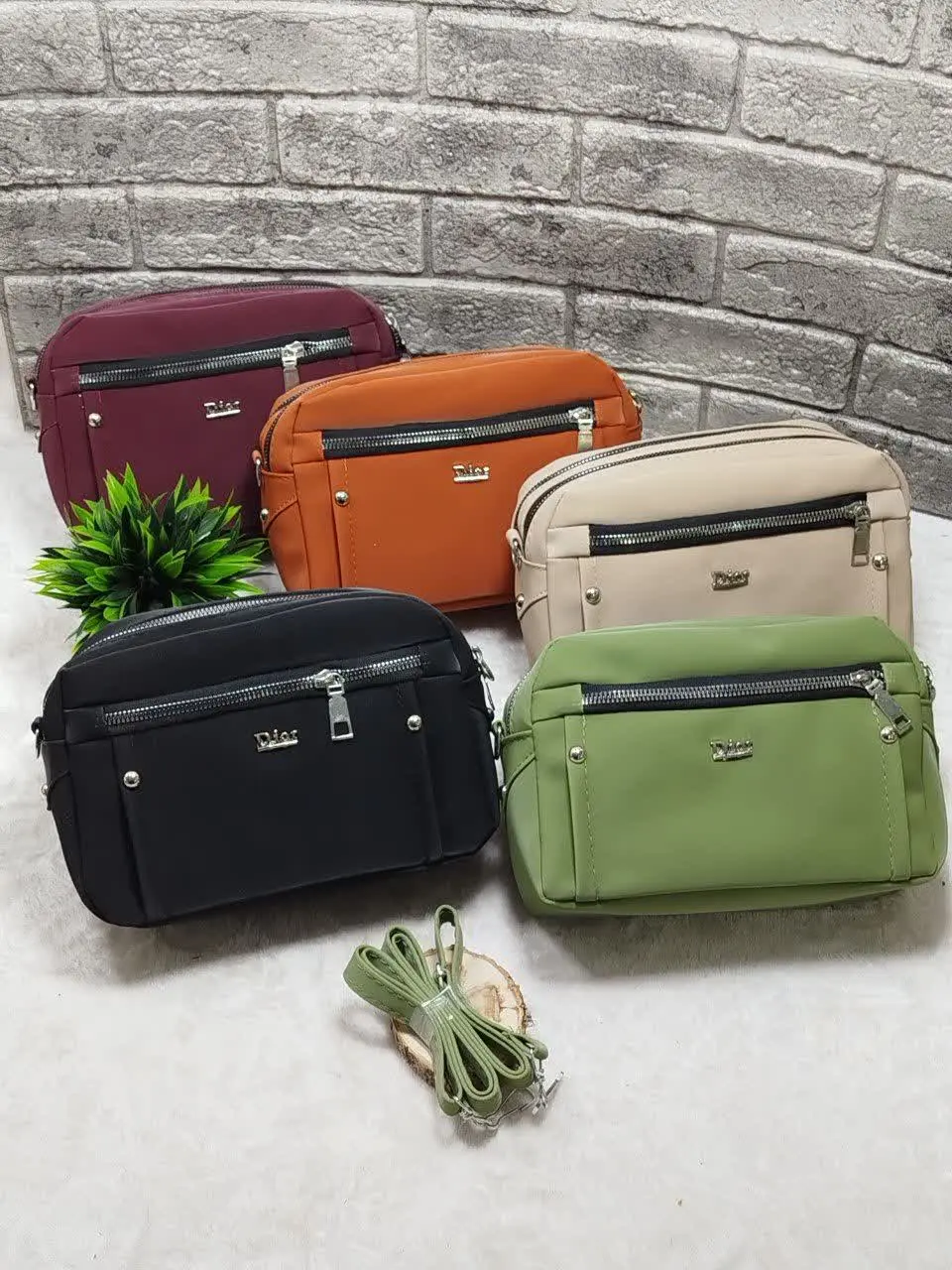 #کیف دوشی سه زیپ ☘
