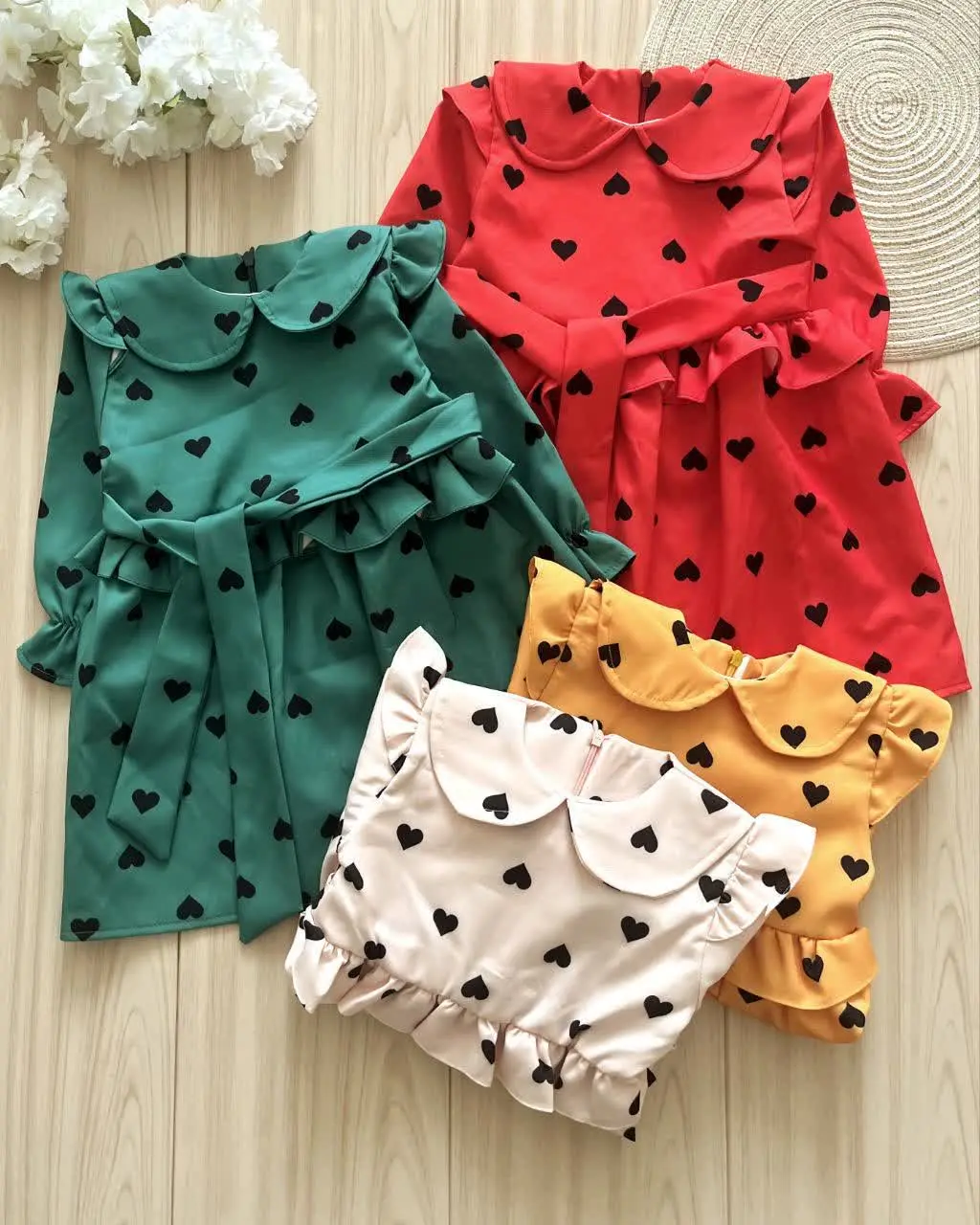 پیراهن دخترانه مجلسی قلبی❤️
