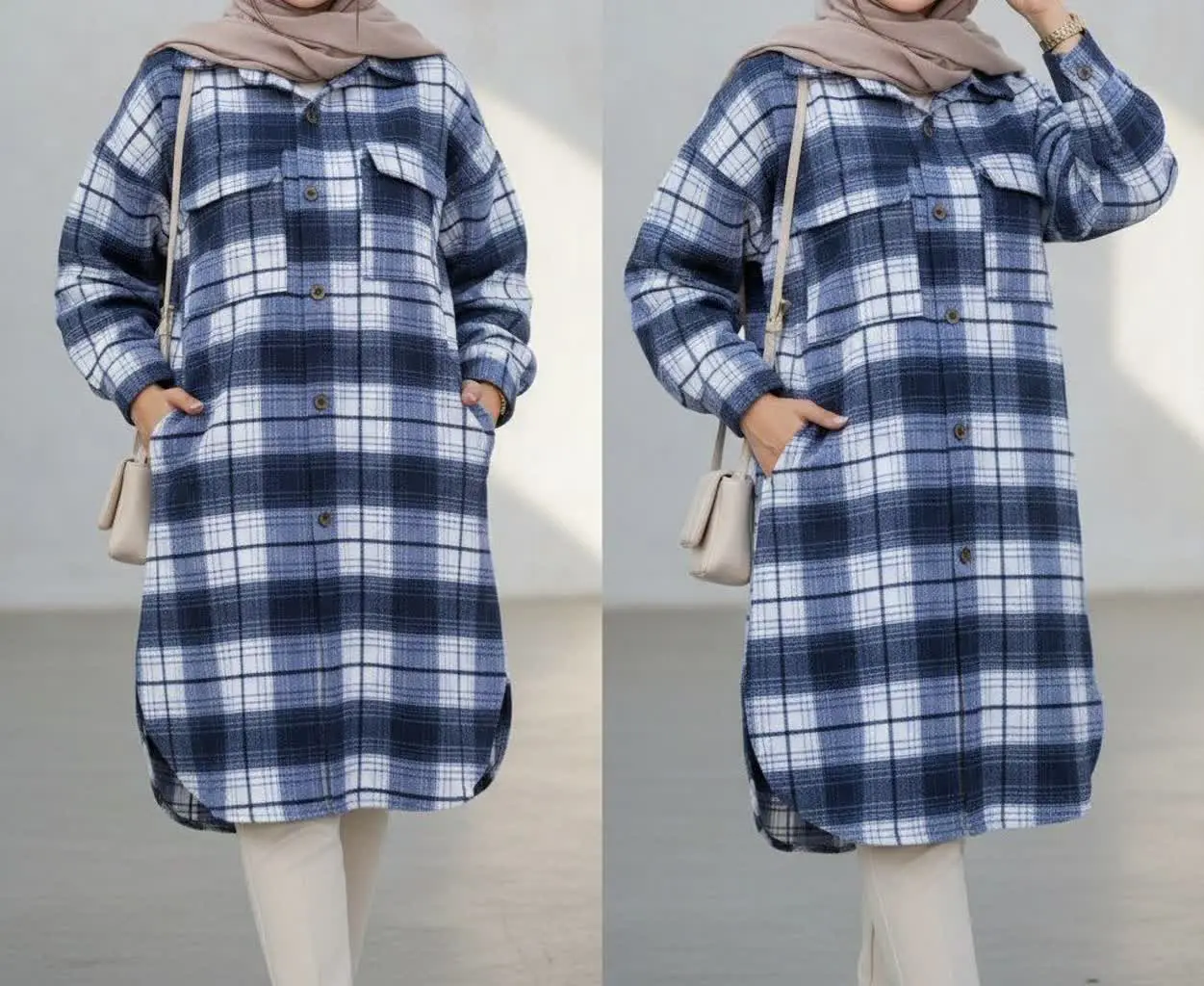 مانتو پشمی بلند